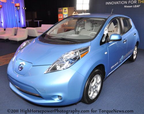 Nissan Leaf tucked away at the 2011 Detroit Auto Show | Torque News